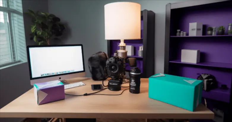 subscription box in home office